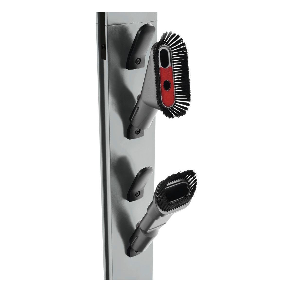 Support de rangement XAVAX Mural fixation universelle aspirateur balai argent - 5