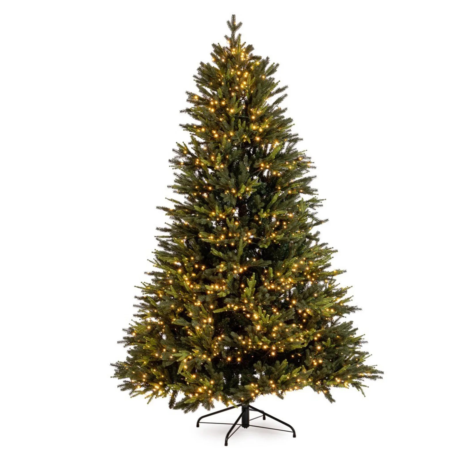 Albero Di Natale Con Led Incorporati Albero di natale "Power" con micro led incorporati 100 % PE effetto