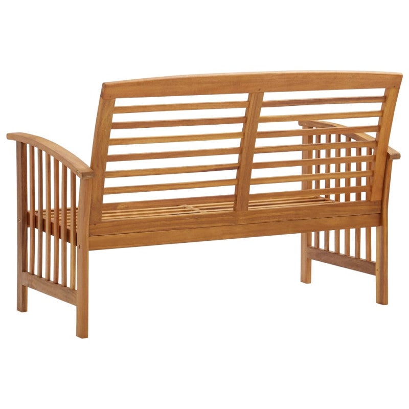 Banc de jardin 119 cm bois d acacia solide - 4