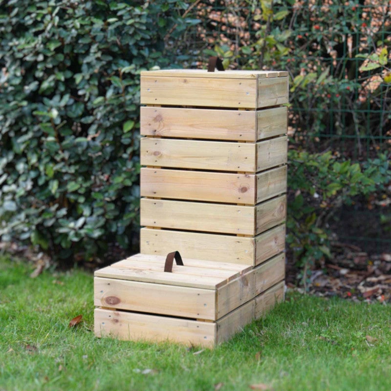 Composteur en bois traité 40 x 60 x 81 cm Alto - 2