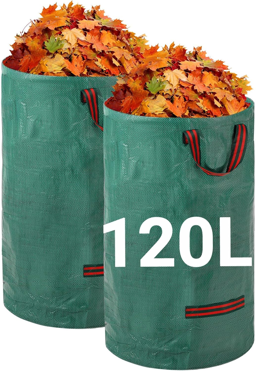 Sacchi Per Rifiuti Da Giardino In Polipropilene - Riutilizzabili, Con Manici, Per Foglie E Erba - 120L E 272L