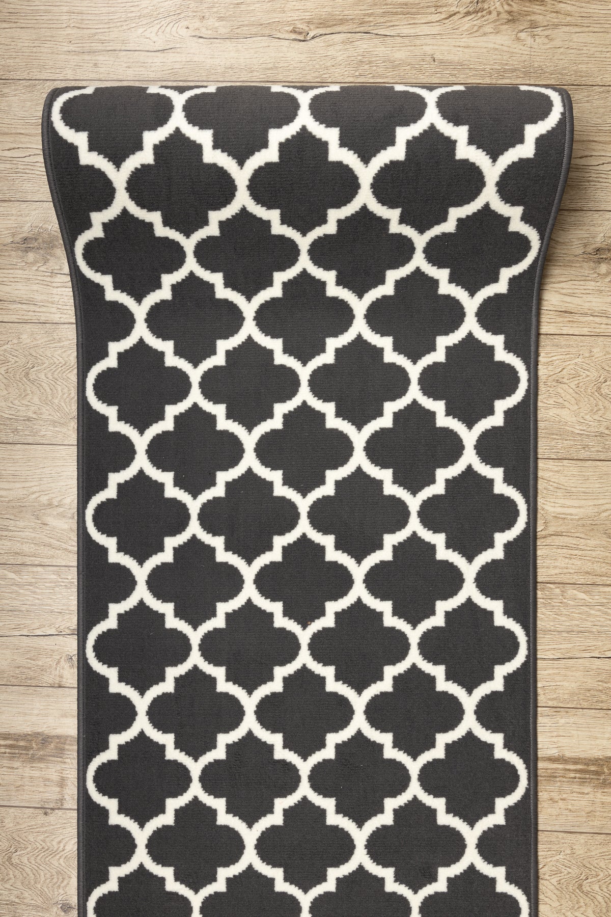CHODNIK BCF MORAD Trelis koniczyna marokańska antracyt 80 cm 80x300 cm - 3