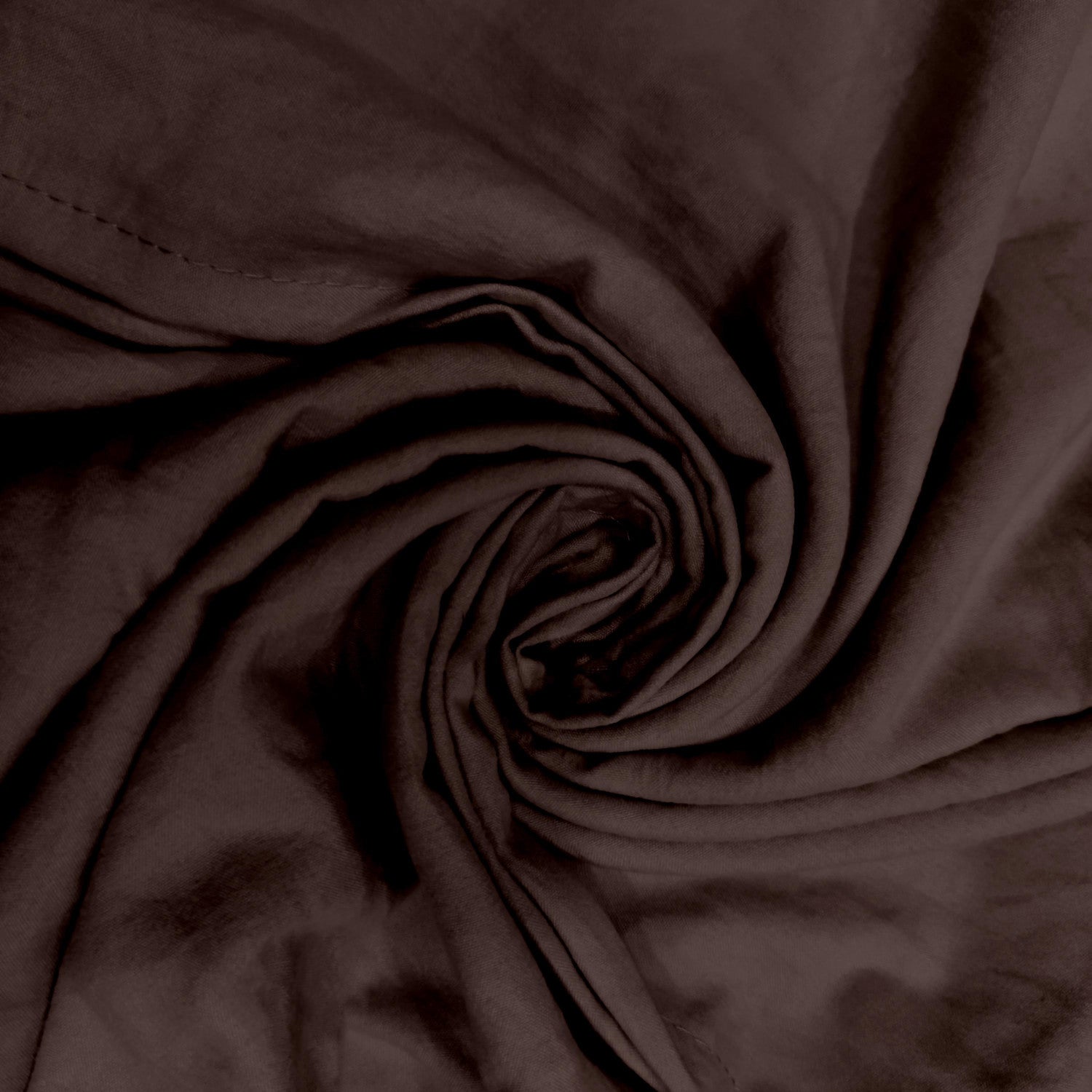 Parure housse de couette en microfibre lavée 240x220 cm BOHEME brun, par Soleil d'Ocre - 3