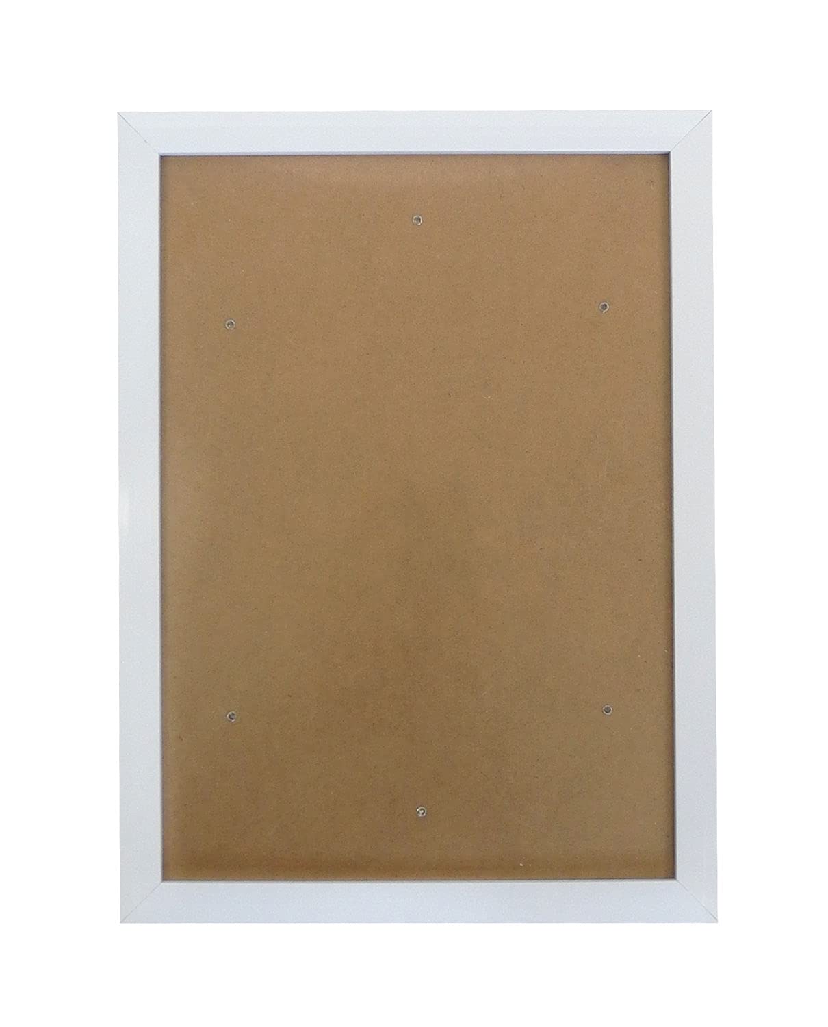 Pracht creatives hobby 6036-30111 bianca, grande circa 25 x 35 cm, cornice semplice con plexiglas e ganci per il montaggio a parete, white