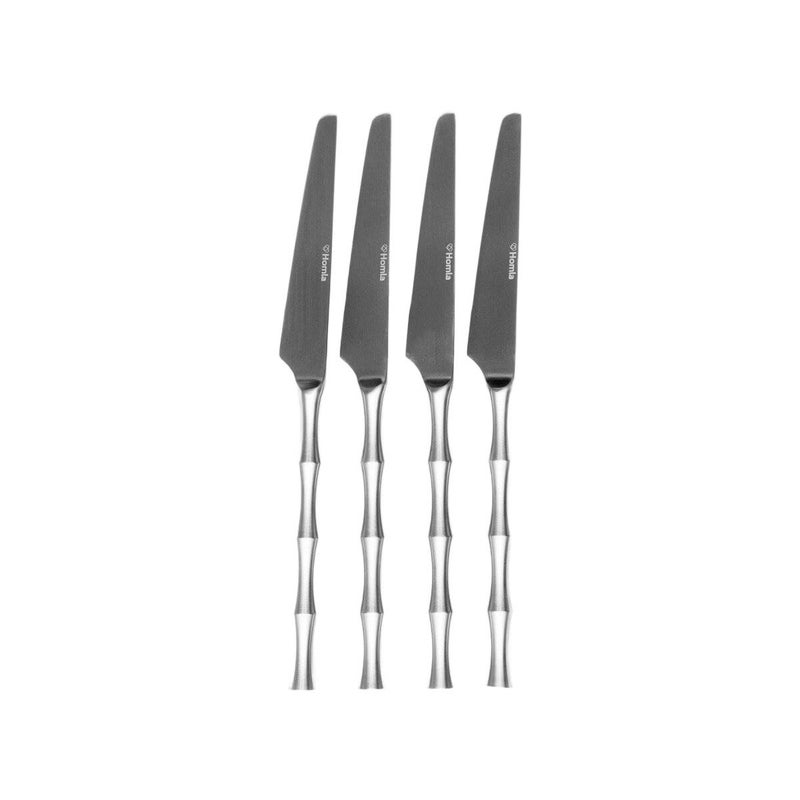 Zestaw noży NINGBO srebrnych matowych 4 szt. HOMLA