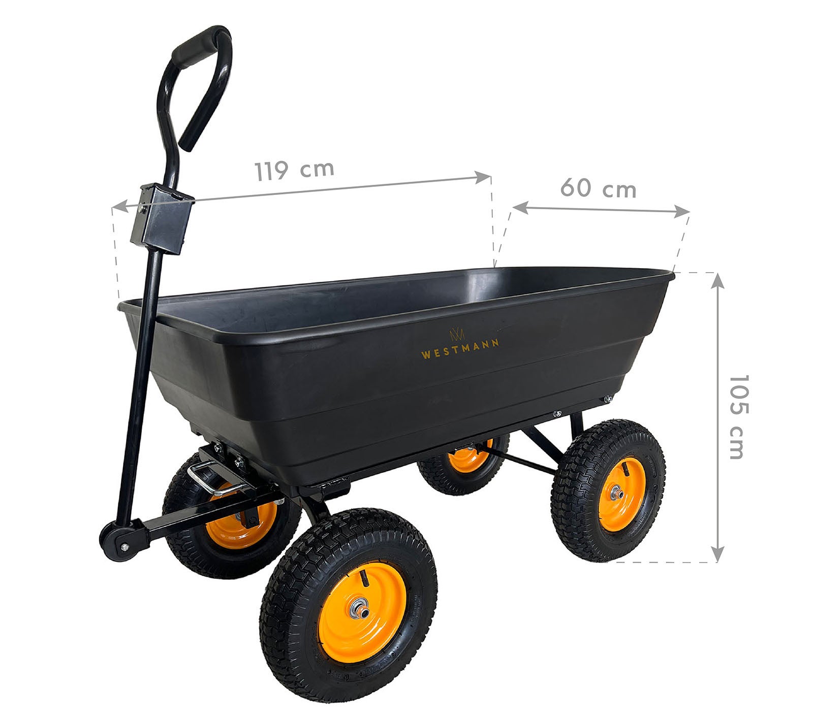 Westmann Kunststoff Schubkarre 125L - 8