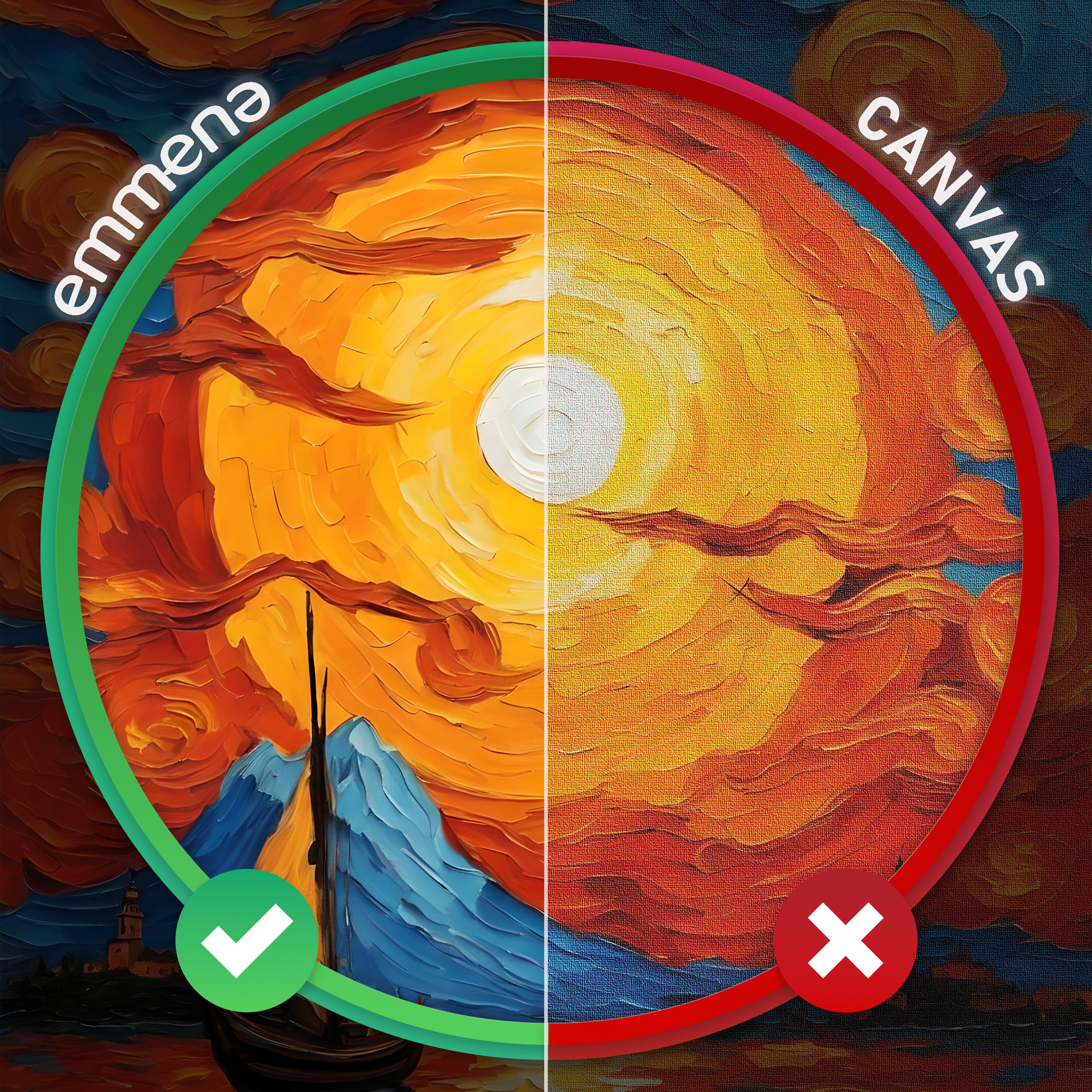 Tableau déco en bois Great Artists Reimagine Famous Artworks #5 20x25 cm - 4