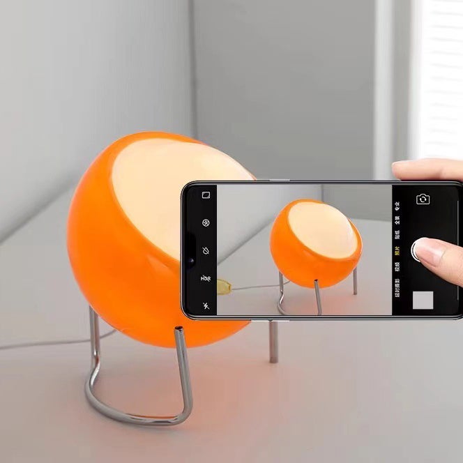 Lampe de table LED, lampe de chevet Bauhaus, lampe de bureau LED à intensité variable, lampe en verre rétro, 3 températures de couleur (à brancher) - 7