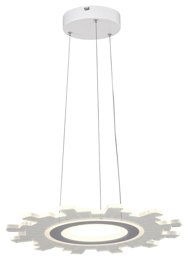 Lampa wisząca Felicity LED 30W Neutralna biel 2560lm biało-przezroczysta wym: 146,5 x 45 x 45 cm Rabalux