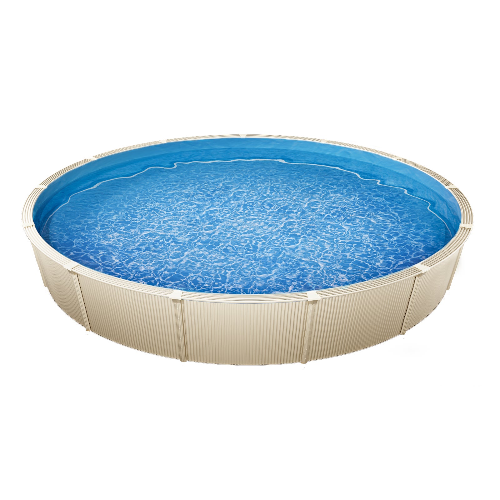Revêtement piscine rond,SucceBuy 350x120 cm,revêtement vinyle de calibre standard,adapté aux piscines hors sol de 120 cm de hauteur,couleur unie - 3