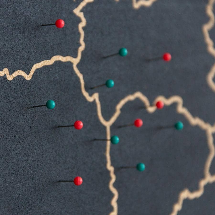 Carte en Liège - Woody Map Naturel France / 60 x 45 cm / Noir / Sans Cadre - 6
