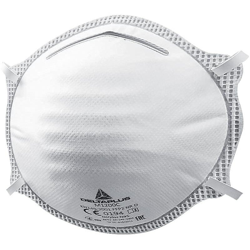 Masque respiratoire coque jetable sans soupape M1200 moules FFP2 NR D DELTA PLUS M1200C - 2
