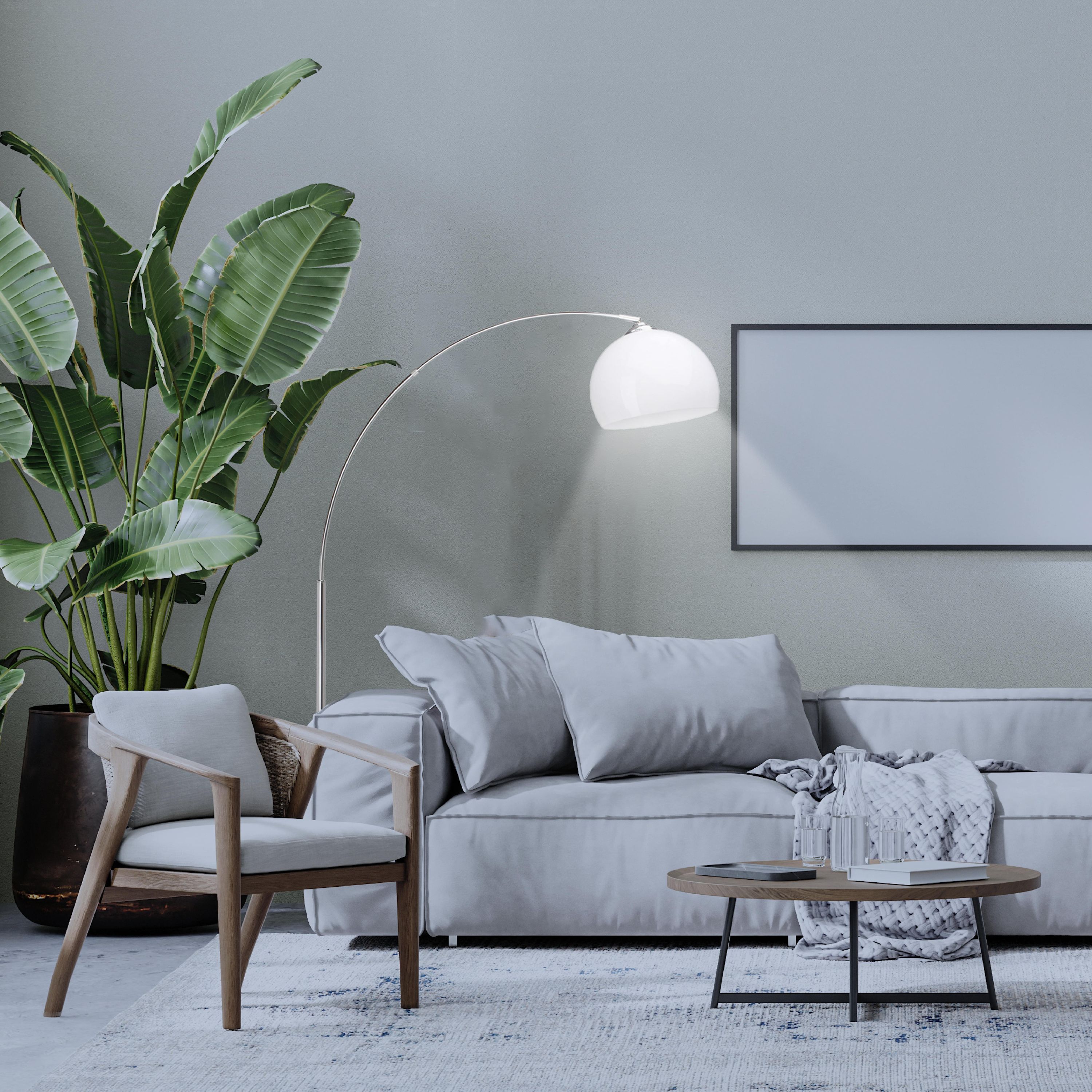 Lampa podłogowa Brilliant Vessa regulowana biała nowoczesny design - 7