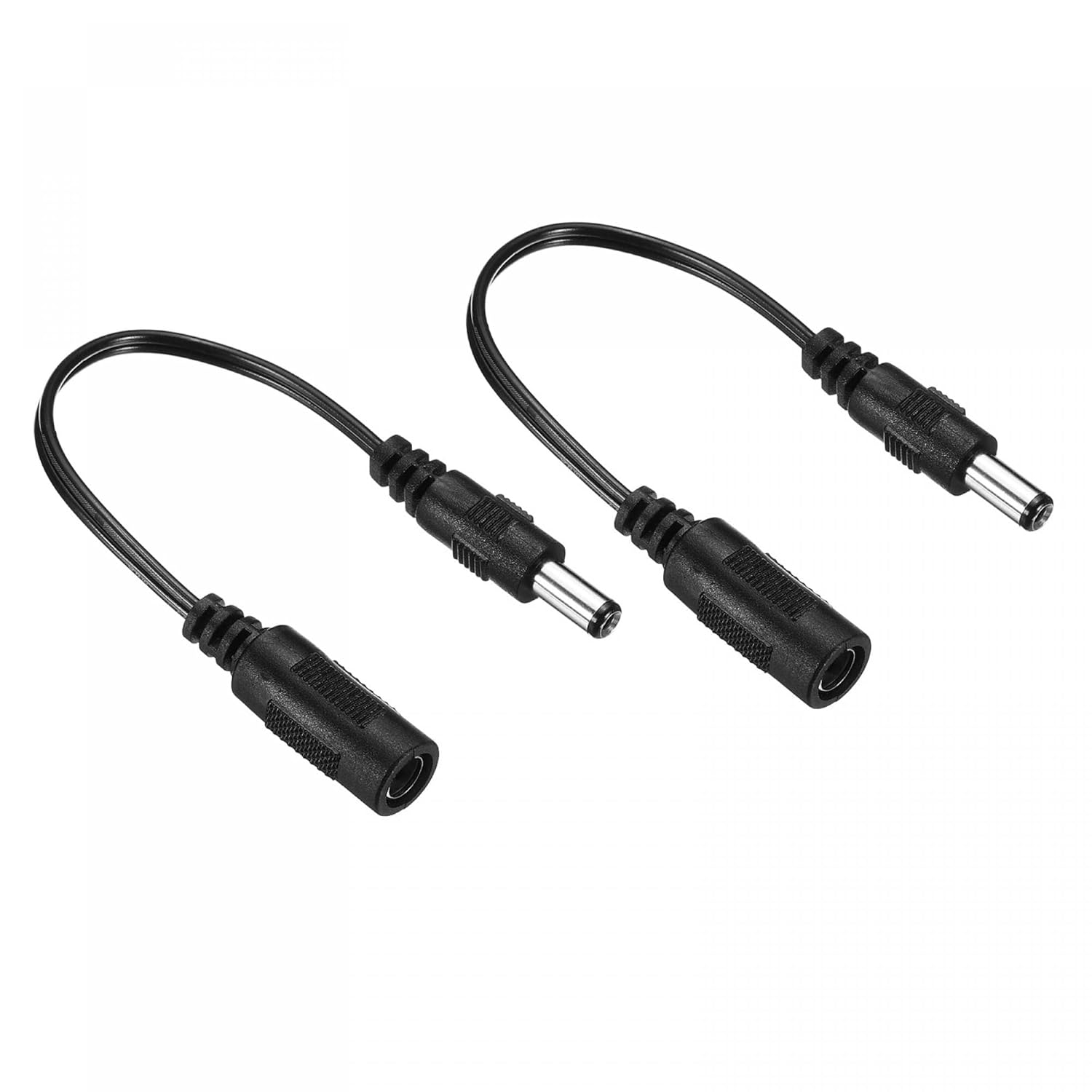 Lot 2 rallonges DC femelle 5.5x2.1 à mâle 5.5x2.5 – Pour LED, caméra ...