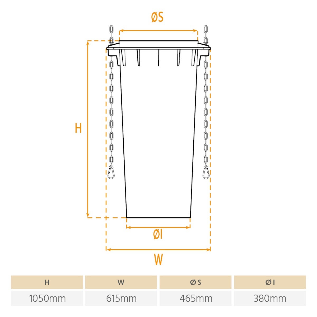 Goulotte à gravats de chantier - A l'unité - 2