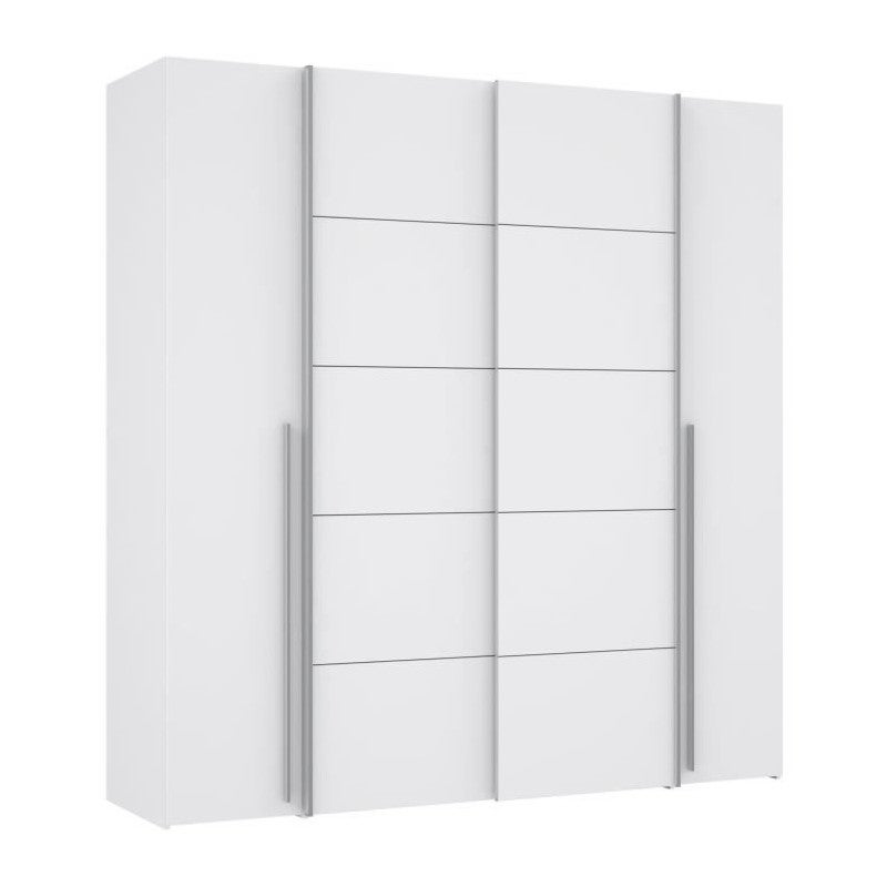 Petite Armoire Penderie Blanche - 2 Portes - Bois - État Neuf - Leroy Merlin