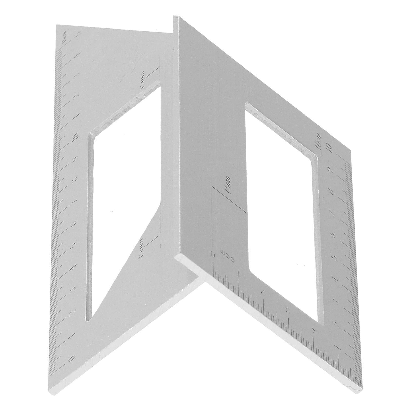 Yuecoom Règle de recherche d'angle, règle de rapporteur, règle de rapporteur numérique, rapporteur électronique en acier inoxydable 10-390 mm