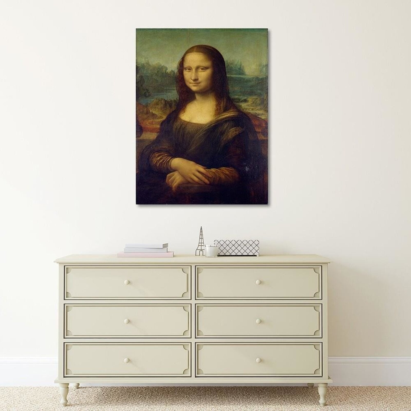 Tableau reproduction photo de leonardo da vinci - mona lisa - 70 x 100 cm - 5