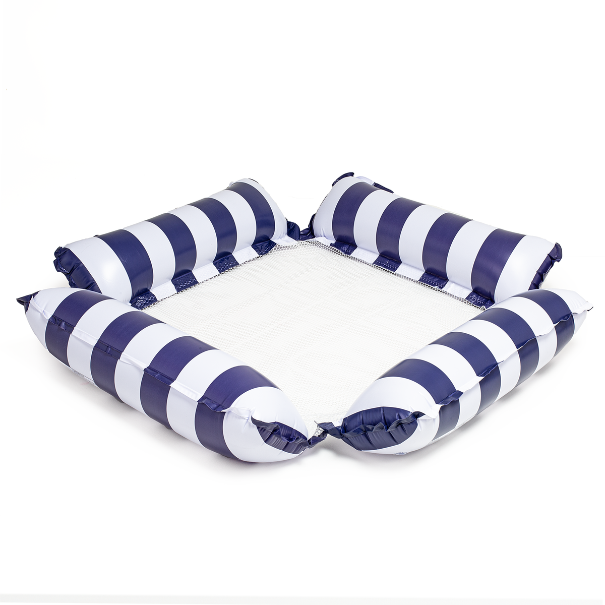 Dmuchany materac plażowy z siatką, 75 x 70 cm, chłodzący granatowy Be-active.pl