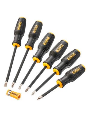 Tournevis Stanley FatMax Avec 6 Embouts Interchangeables – Noir, Robuste