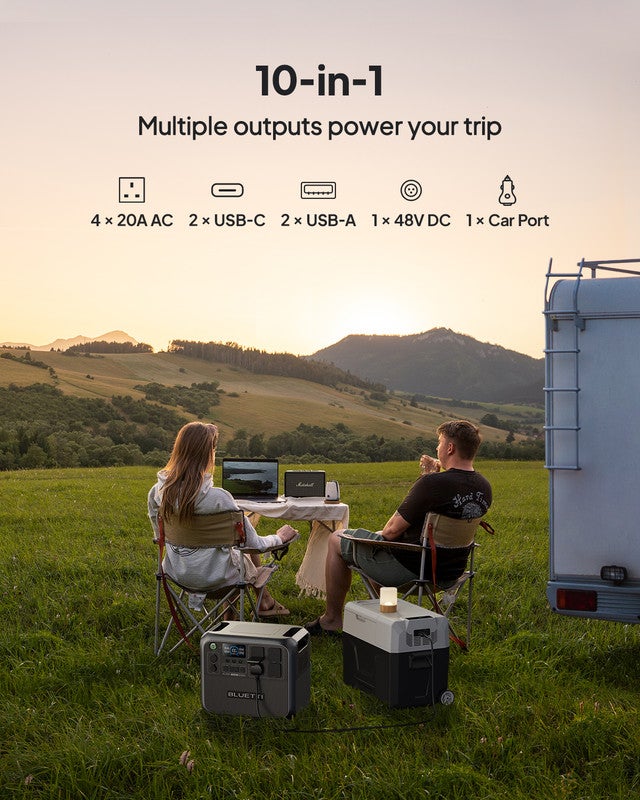 BLUETTI Générateur Électrique Portable AC200L (2400W/2048Wh) avec Panneau Solaire MP200 (200W), Générateur Solaire pour Camping, Maison, les Urgences - 3
