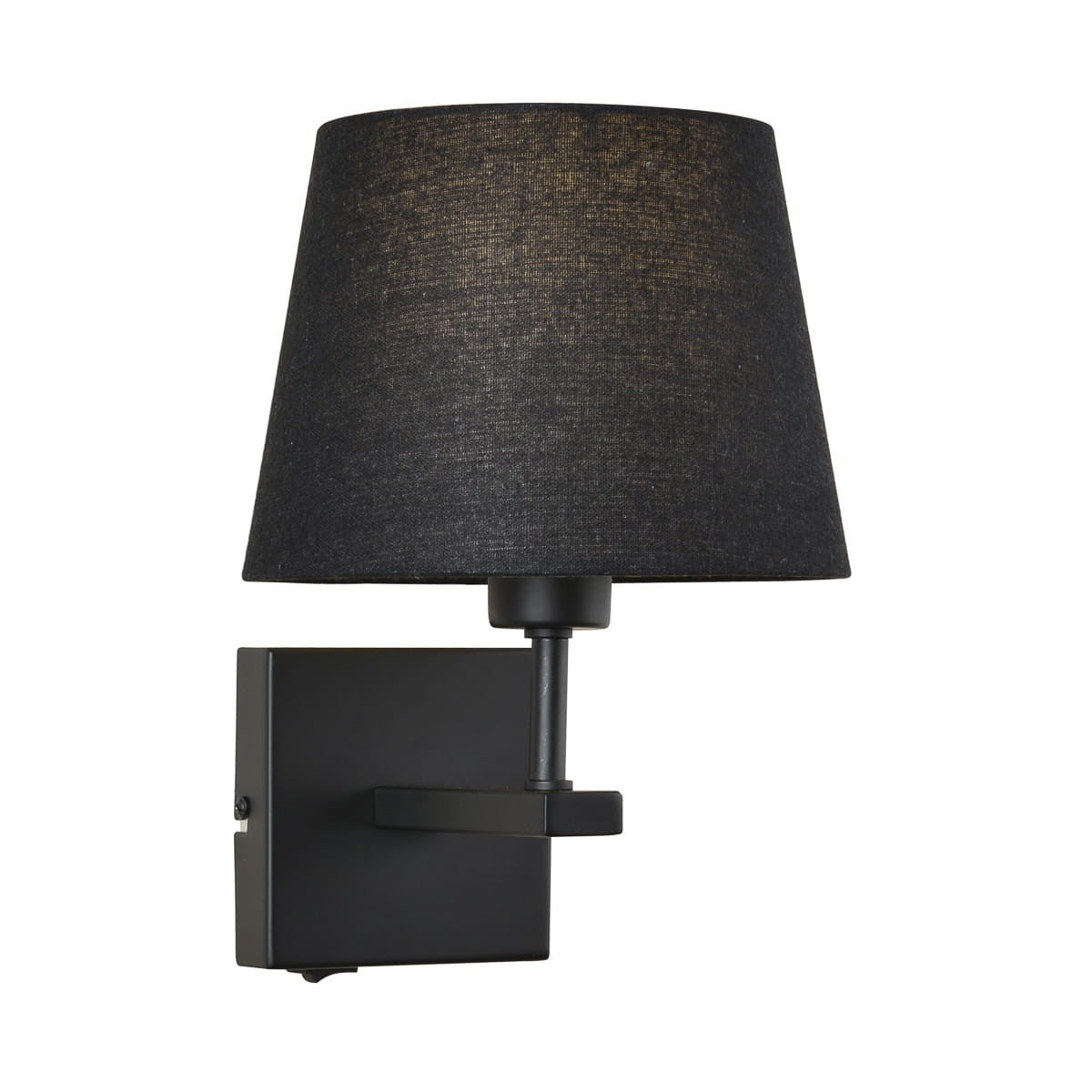 Kinkiet nowoczesny NORTE czarny 1xE27x60W tkanina wym:29x23x23cm IP20 Italux