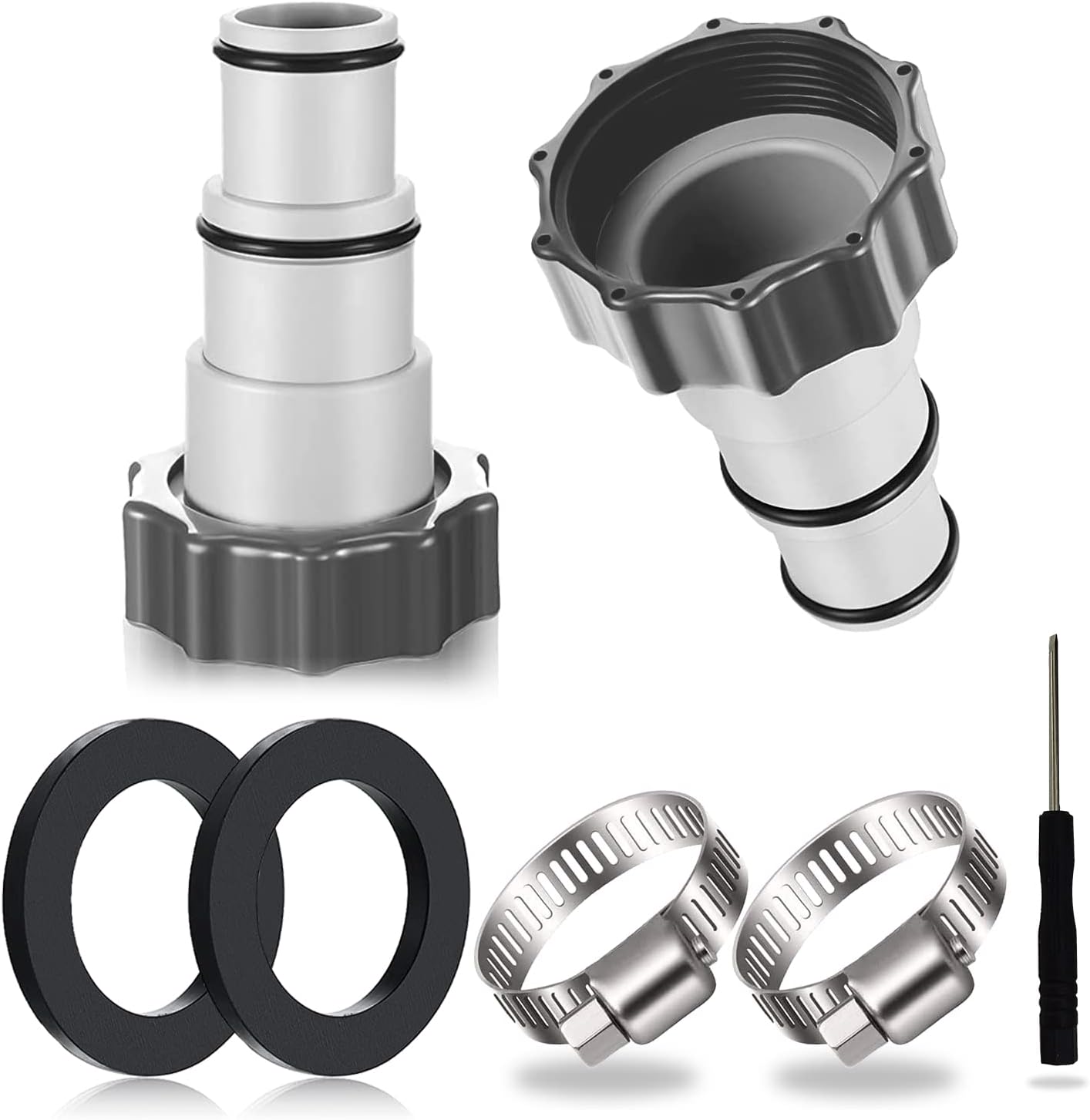 Raccordo A Pagoda Per Tubo Flessibile UPVC G1/2 X 14 Mm - Connettore Per Irrigazione E Rubinetti Da Giardino