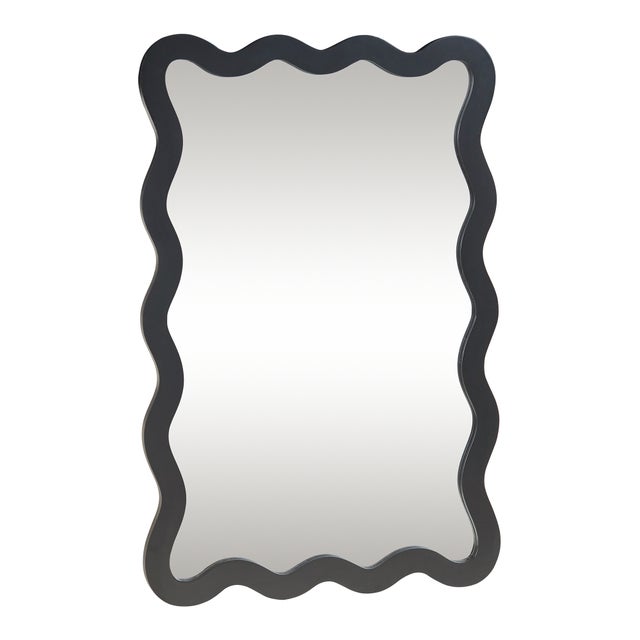 Miroir mural Koster 90 x 60 cm noir [en.casa]