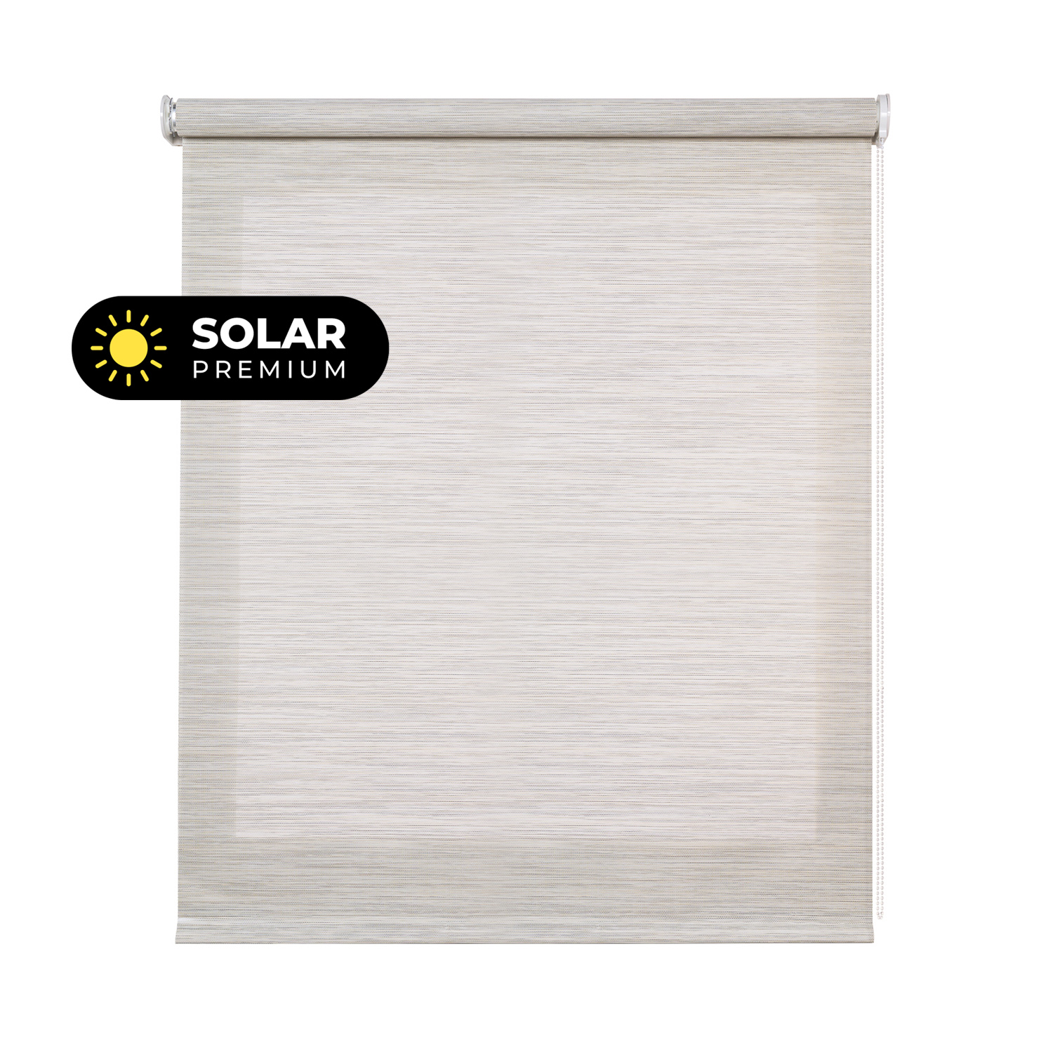 Estores enrollables screen premium con tejido técnico de alta calidad y acabados en aluminio con un tubo de 38 mm ø estor gris-beige 45x180 cm