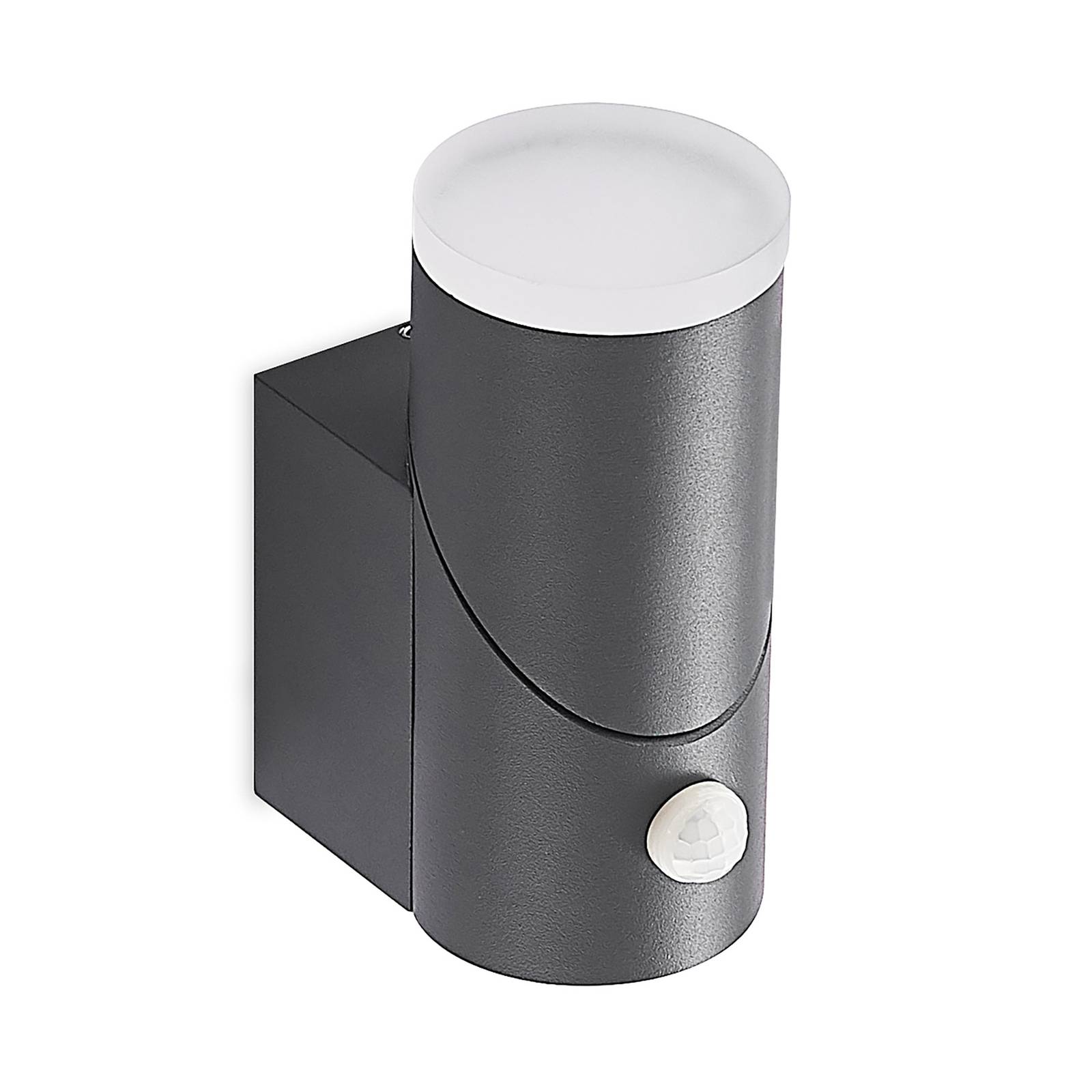 Lindby, Applique D'extérieur LED Siana, Noire, PC, Détecteur | Lumories