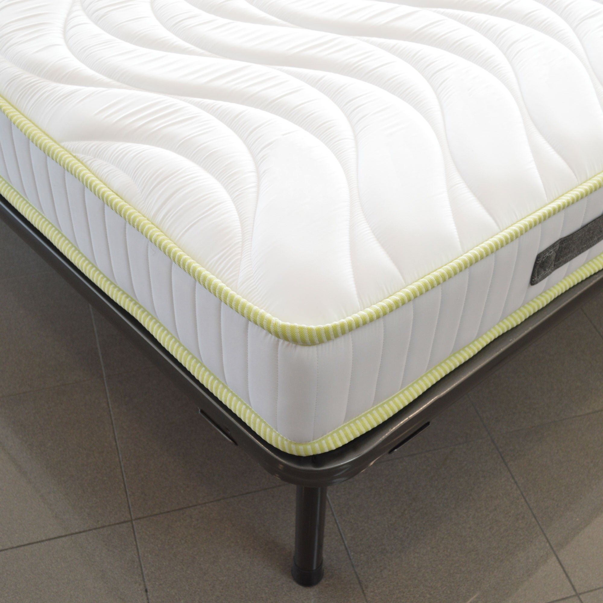 Art H12, Matelas orthopédique en AirPur® en polyuréthane (Waterfoam), avec tissu anti-acariens de haute qualité, pour lit simple 95x195 cm - 4