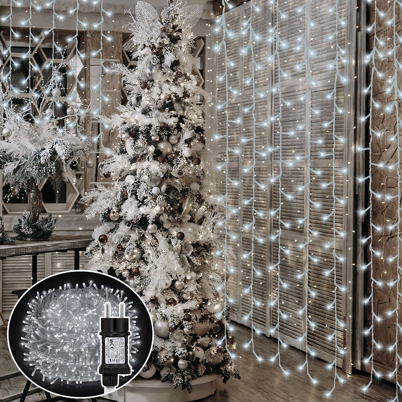 Guirlandes Lumineuses à Ruban Brillant,10M Guirlandes Lumineuses 100 LEDs Lumière,Ruban Sapin Noël LED,Guirlande Decorative De Noël Nouvel An Mariage