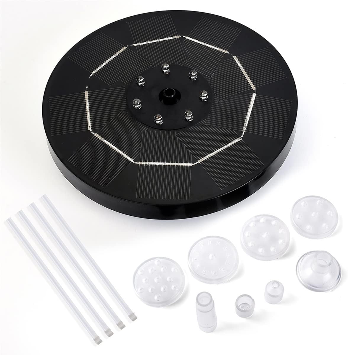 Pompa wodna do fontanny z panelem słonecznym, pompa do stawu, 3,5 W (akcesorium przezroczyste)