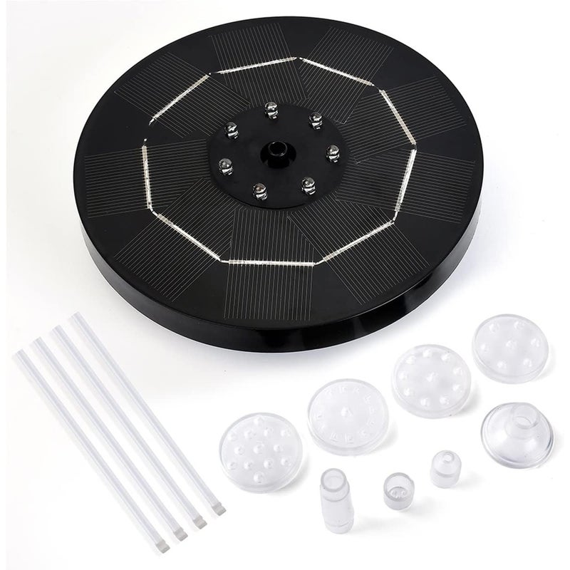 Pompa wodna do fontanny z panelem słonecznym, pompa do stawu, 3,5 W (akcesorium przezroczyste)