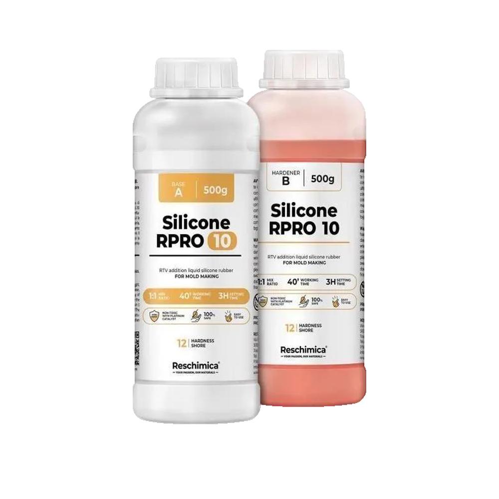 Caoutchouc de silicone liquide pour moulage R PRO 10, 1:1 Non toxique avec  catalyseur au platine (1 kg) | Leroy Merlin