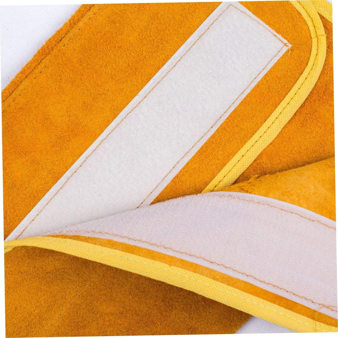 Polainas de soldar em pele, botas e calçado de soldar resistentes ao fogo, protetores para pés de soldador de alta resistência Capas - 3