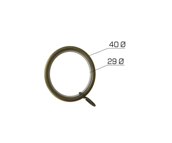 ANILLA PARA BARRA/TUBO DE 20mm C/BRONCE - 2