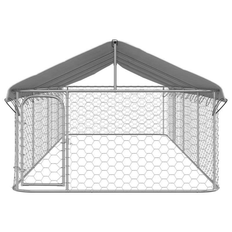 Gabbia per Cani da Esterno con Tetto 600x200x150 cm vidaXL - 3