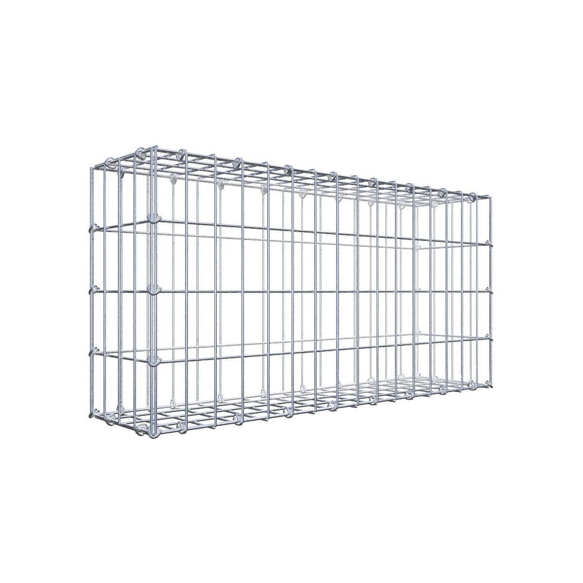 Gabion 80 cm x 40 cm x 20 cm (dł. x wys. x gł.), rozmiar oczka 5 cm x 10 cm, pierścień C