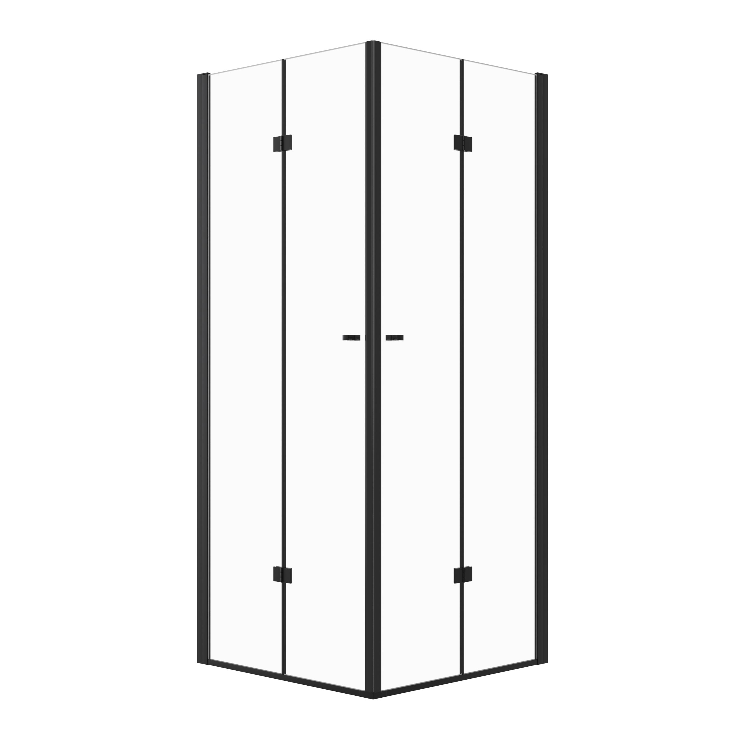 Kabina prysznicowa MAUNA kwadratowa 80x80cm czarna SEVANTE