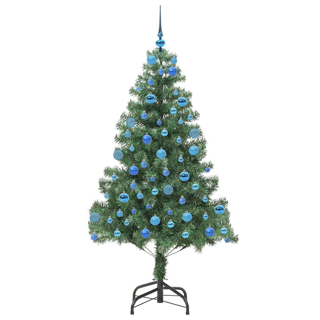 Sapin de Noël | Arbre de Noël avec 300 LED avec support Vert 180 cm PVC - 4