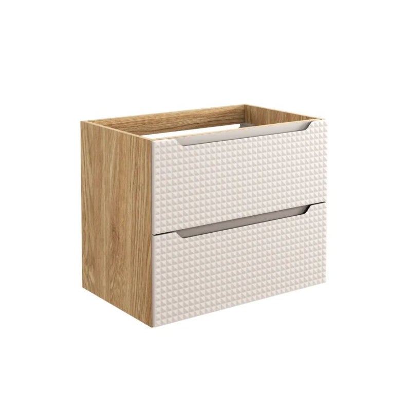 Szafka pod umywalkę LUXOR BEIGE 82-70-2S 70cm dąb olejowany/beżowa