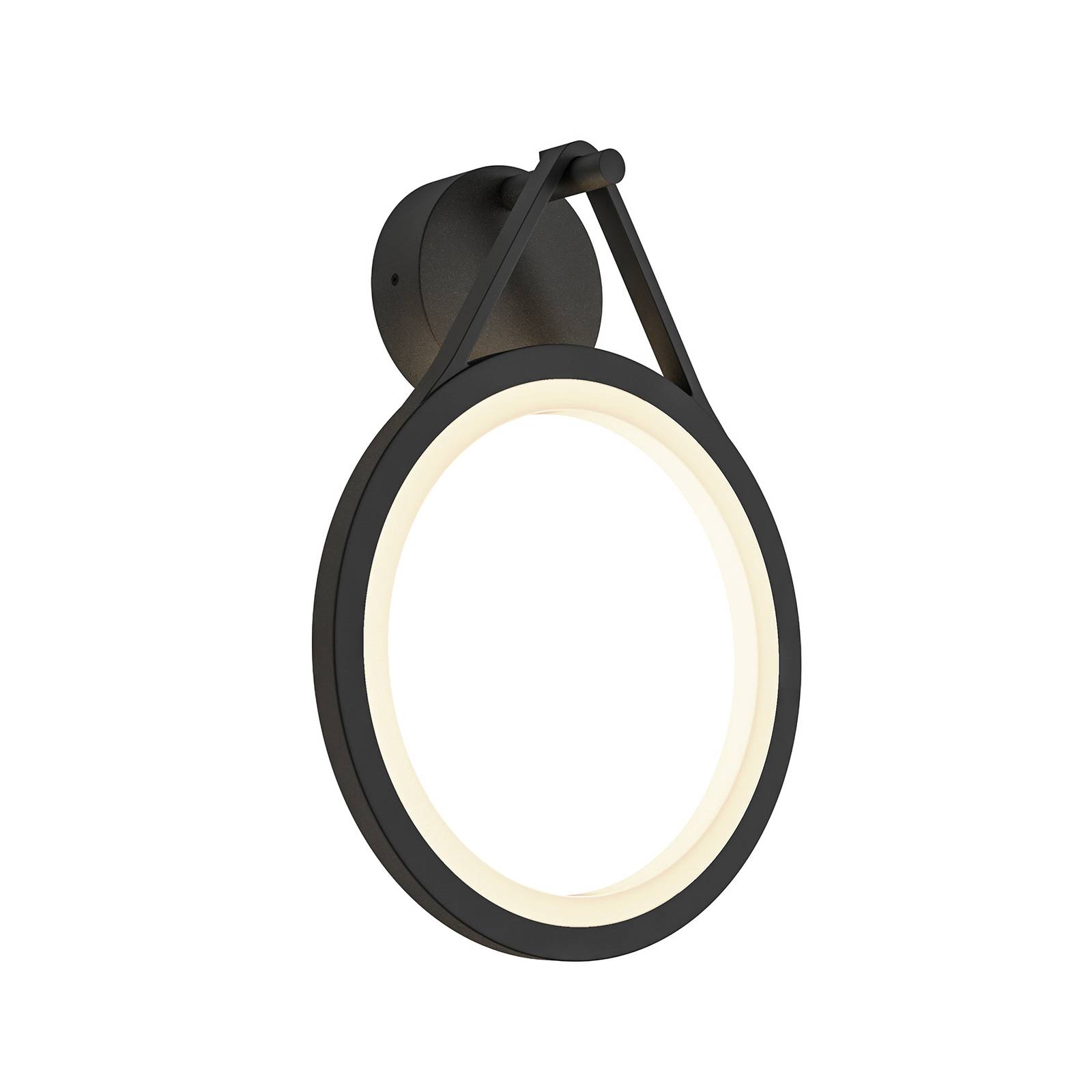 Lucande Applique a LED Lengo, 25 cm, antracite, down