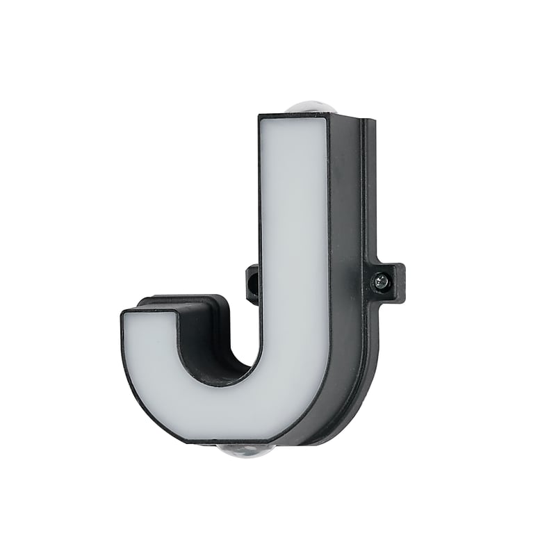 Litera J, lampa ścienna Litera 220V Aluminium do znaków 13 * 5,5 cm