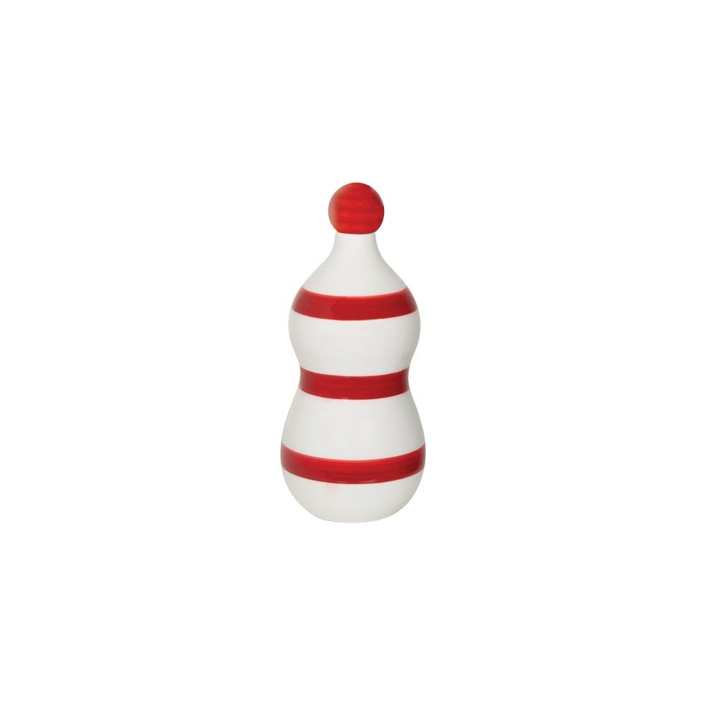 Lido - Ceramiczna butelka z czerwonym paskiem w kolorze szafranu