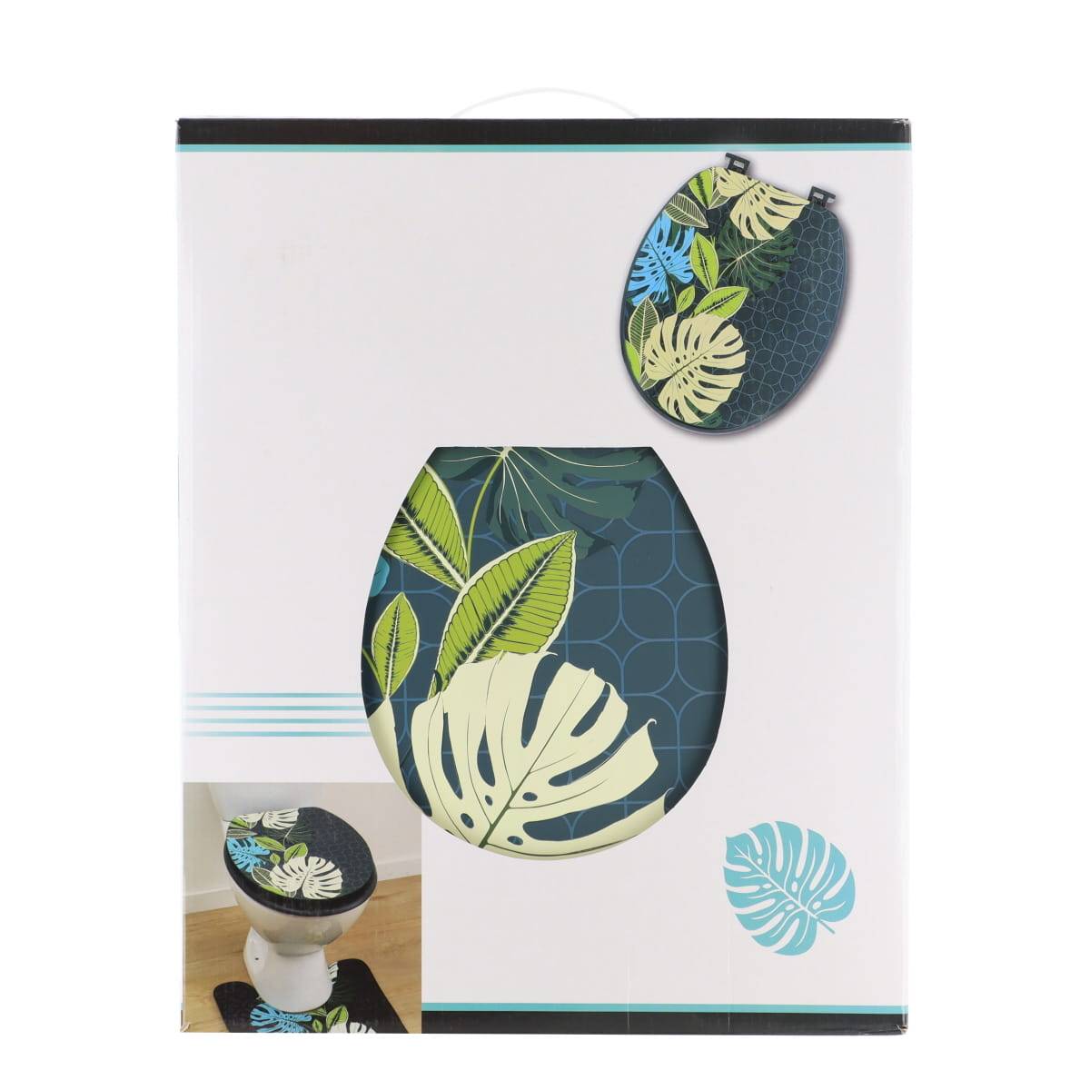 Cleafe - Copriwater Universale Sedile Per Bagno Copri Wc Water In Legno Mdf 18 52987a 86522778 - Foto 1