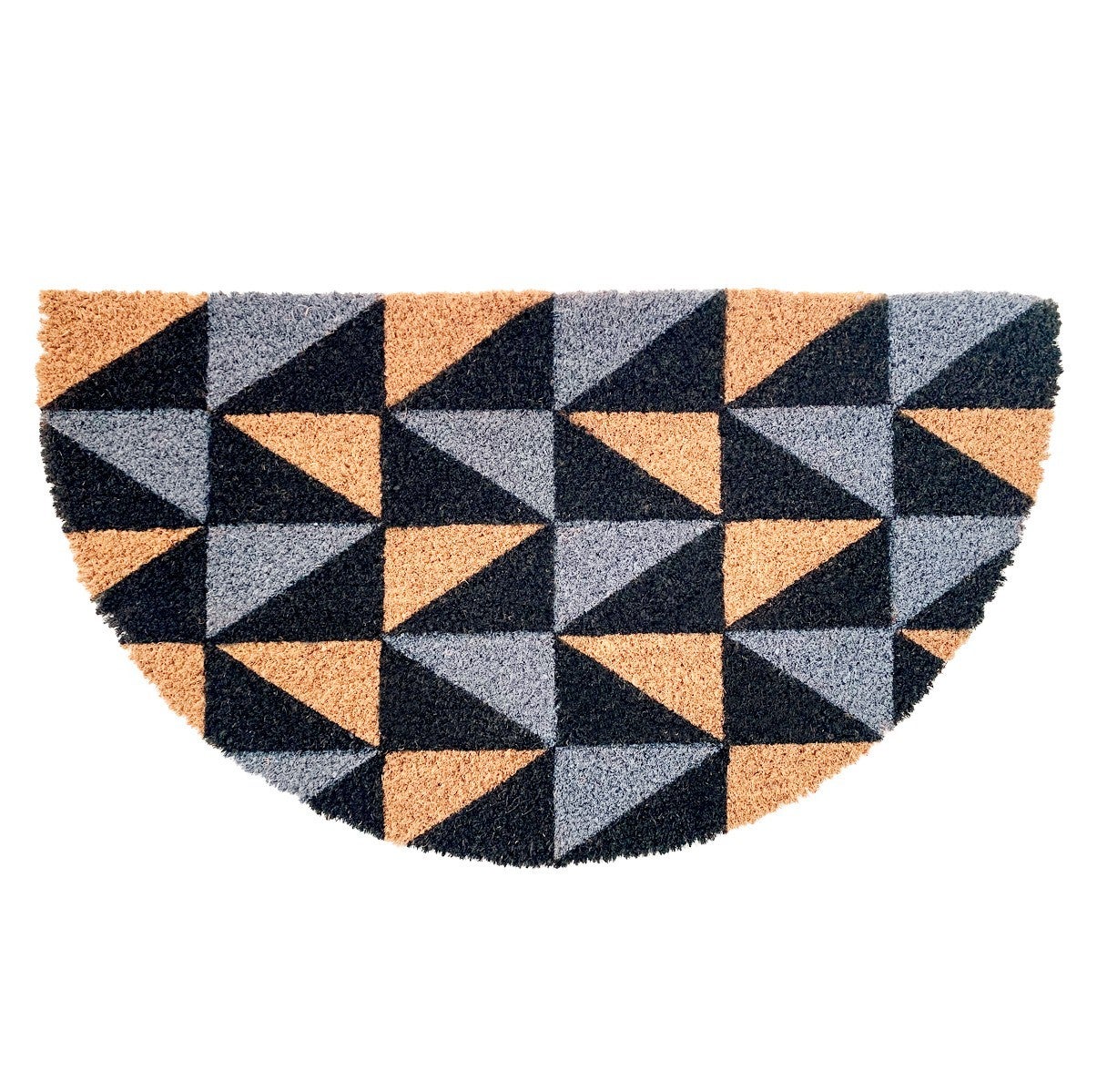 Felpudo Coco Media Luna 38x68 Cm Moderno Antideslizante Alfombra Entrada D | Leroy Merlin