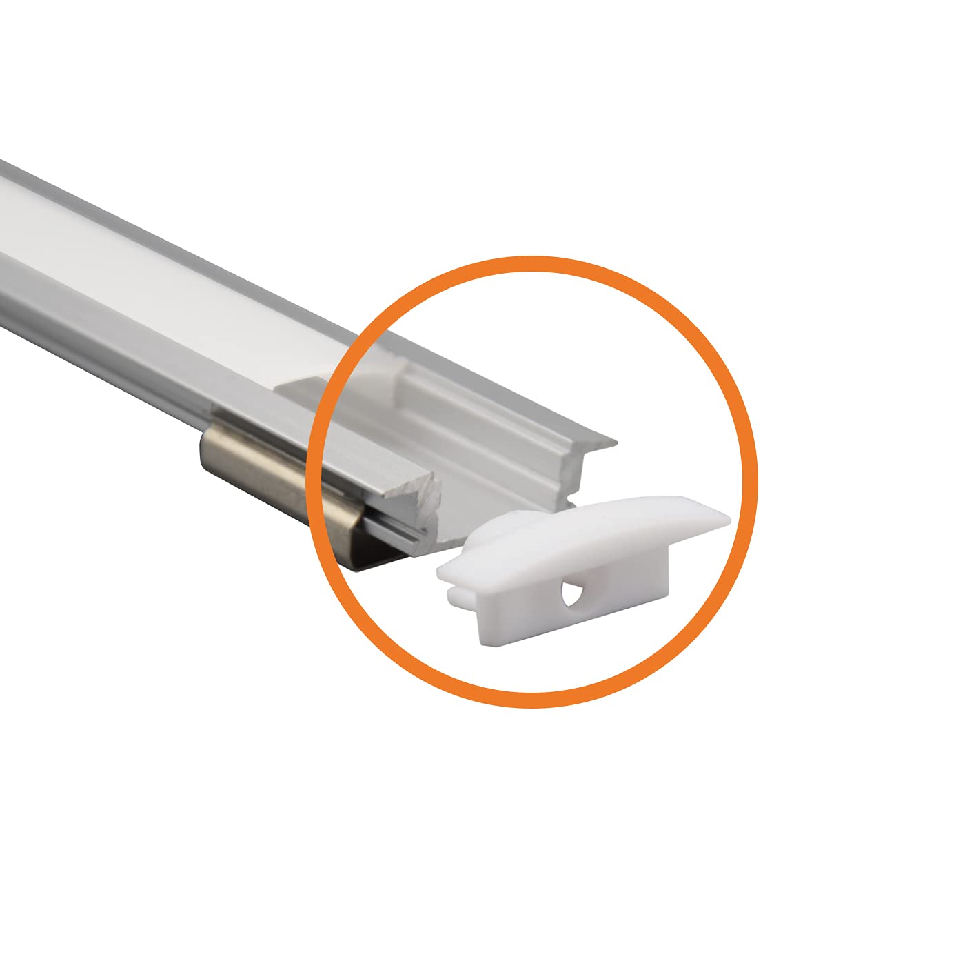 PROFILO ALLUMINIO BIANCO 2 MT MOD. SOLE PER CARTONGESSO SUPPORTO