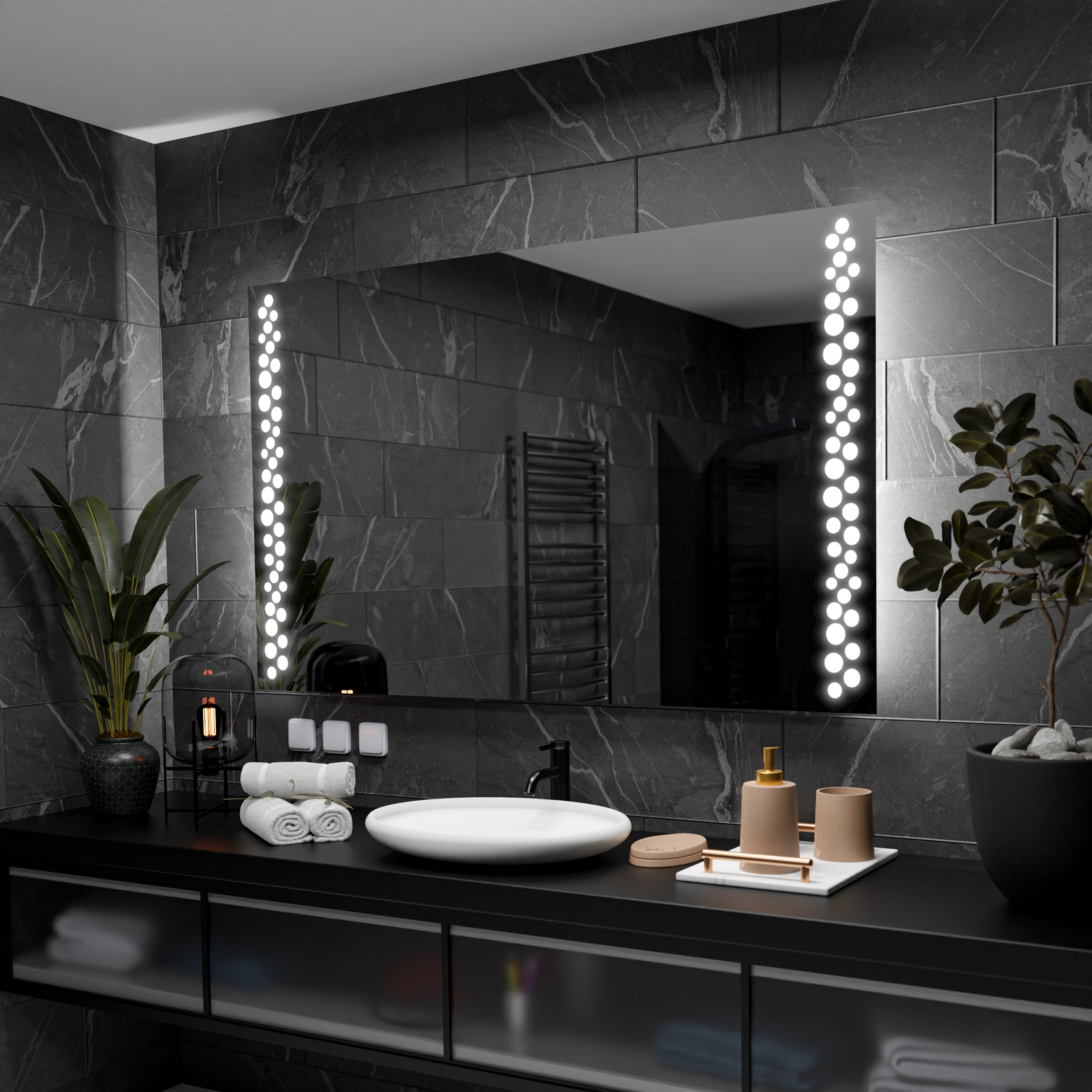 Miroir salle de bain sur mesure anti-éclat