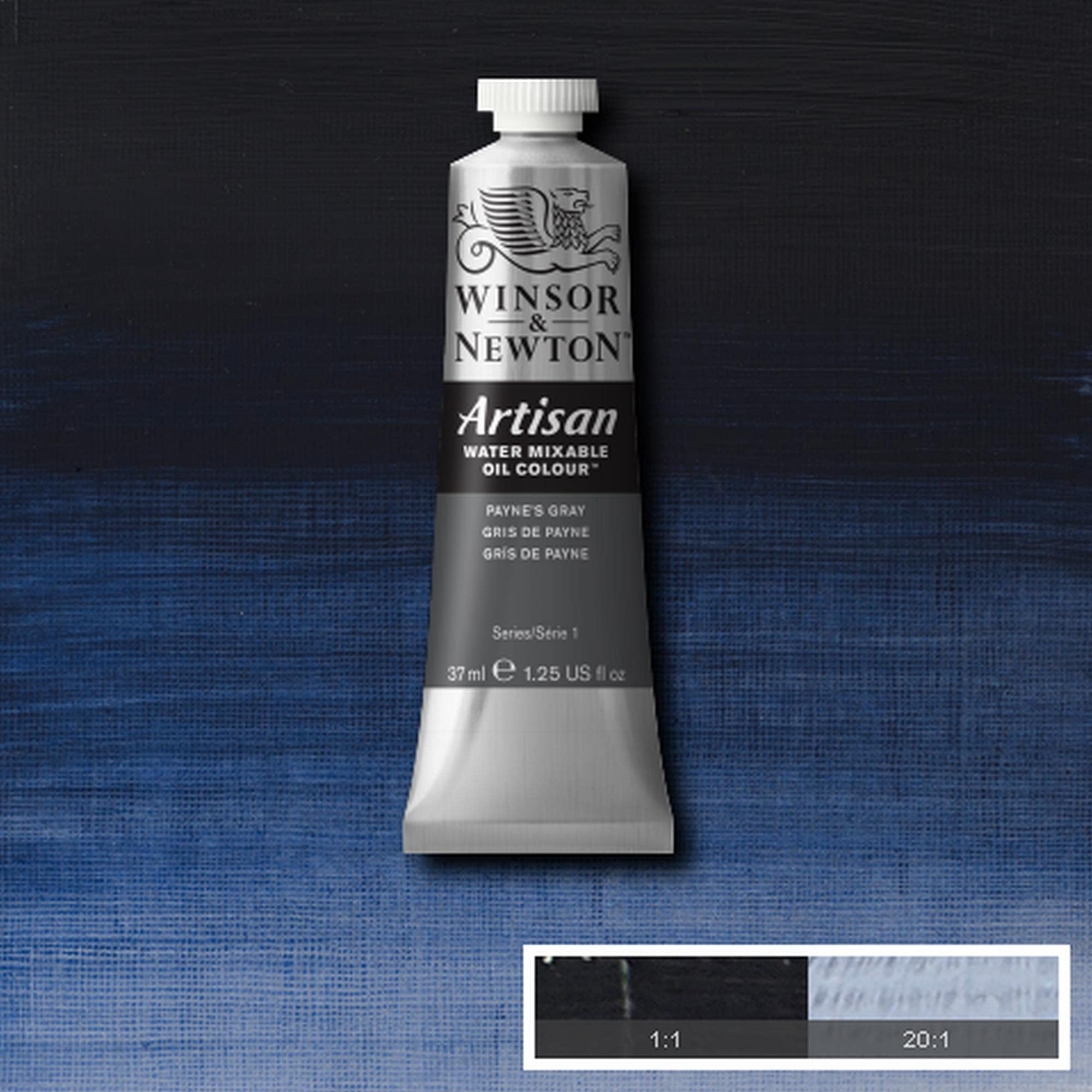 Winsor & Newton Olio Idrosolubile Artisan, Colori a Olio, Senza Solventi, Miscibile con L'acqua, Tubo di 37 ML, Colore Grigio di Payne - 3